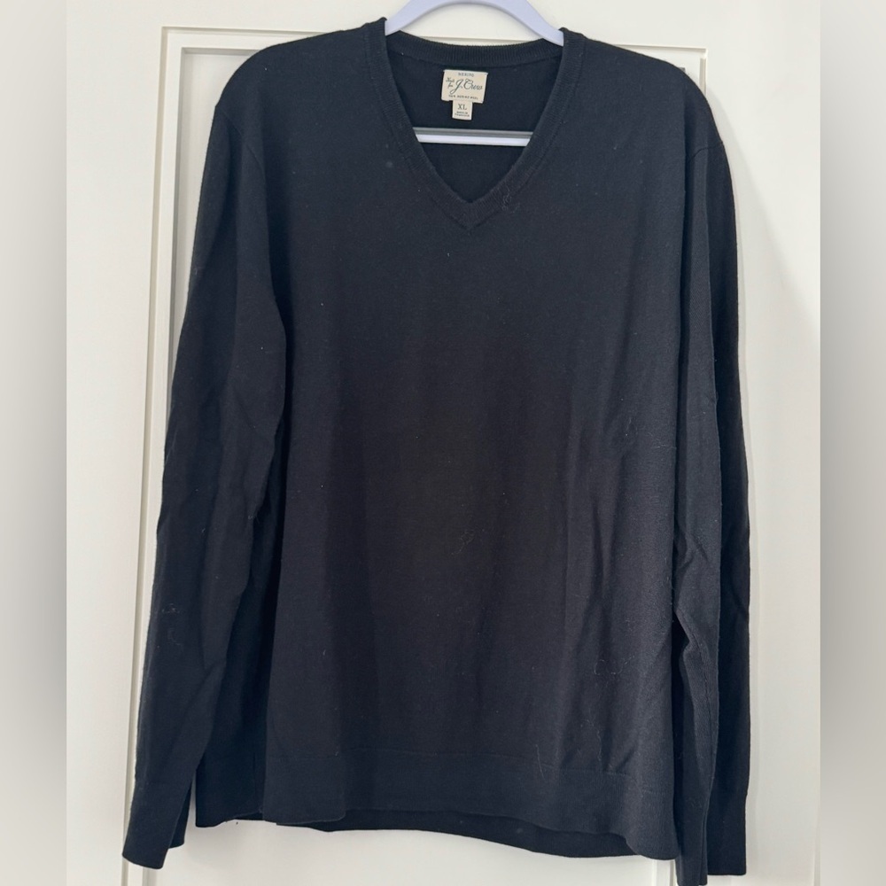 Men’s J. Crew Blue V-Neck Sweater XL